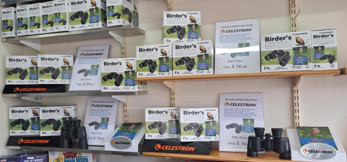 A Selection of Binoculars at Sussex Birdwatching